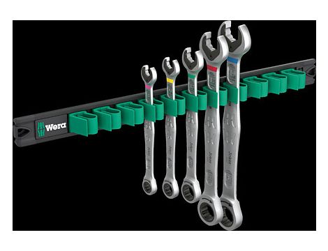Wera - Listwa magnetyczna 9631 z zestawem kluczy płasko-oczkowych z grzechotką 6000 Joker 2, 5 części - 05020015001