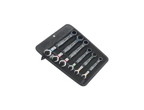 Wera - Zestaw kluczy płasko-oczkowych z grzechotką i kluczy płaskich dwustronnych 6000/6002 Joker 6 Set 1, 6 części - 05020022001