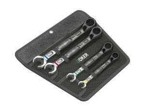 Wera - Zestaw kluczy płasko-oczkowych z grzechotką 6001 Joker Switch 4 Set 1, 4 części - 05020090001