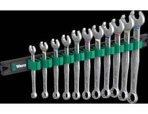 Wera - Listwa magnetyczna 9640 z zestawem kluczy płasko-oczkowych 6003 Joker 1, 11 części - 05020233001