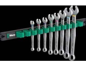 Wera - Listwa magnetyczna 9642 z zestawem kluczy płasko-oczkowych Joker Imperial 1, 8 części - 05020235001