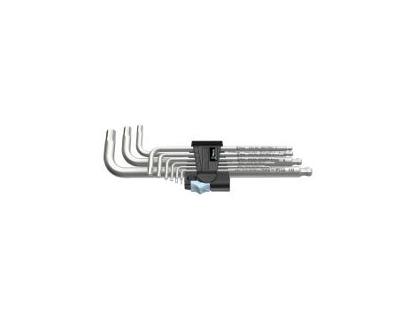 Wera - 3950/9 Hex-Plus Stainless 1 SB Zestaw kluczy trzpieniowych ze stali nierdzewnej, metrycznych, w opakowaniu z zawieszką, 9 części - 05073544001