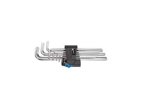 Wera - 950/9 L Hex-Plus HF 1 Zestaw kluczy trzpieniowych, chromowanych, metrycznych, z funkcją przytrzymywania, 9 części - 05022130001