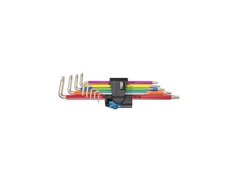 Wera - 3967/9 TX SXL Multicolour HF Stainless 1 Zestaw kluczy trzpieniowych z funkcją przytrzymywania, ze stali nierdzewnej, 9 części - 05022689001 op.= 10 szt.