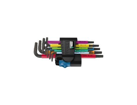 Wera - 967/9 TX Multicolour HF 1 Zestaw kluczy trzpieniowych z funkcją przytrzymywania, 9 części - 05024179001 op.= 10 szt.