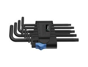 Wera - 967/9 TX HF 1 Zestaw kluczy trzpieniowych z funkcją przytrzymywania, BlackLaser, 9 części - 05024244001 op.= 10 szt.
