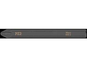 Wera - Bit do śrub i wkrętów z gniazdem krzyżowym Pozidriv 855 S, do stosowania z wkrętakiem udarowym - 05018163001