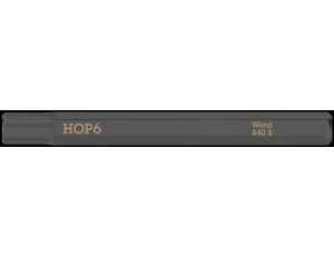 Wera - Bit do śrub i wkrętów z gniazdem sześciokątnym 840 S Hex-Plus, do stosowania z wkrętakiem udarowym - 05018155001 op.= 5 szt.