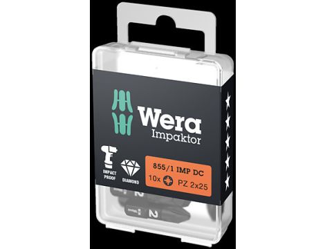 Wera - Bity Impaktor 855/1 IMP DC PZ DIY - 05057621001 op.= 10 szt.