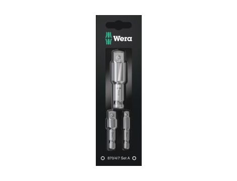 Wera - 870/4/7 SB Zestaw A, na blistrze, 3 części - 05073200001