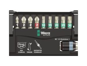 Wera - Bit-Check 10 Stainless 1 SB, na blistrze, 10 części - 05073630001