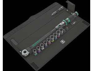 Wera - Klucz dynamometryczny Click-Torque C 3 Set 2 do wykonywania połączeń śrubowych w betonie, 40-200 Nm, 11 części - 05075681001