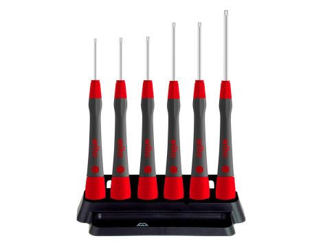 Wiha - zestaw wkrętaków precyzyjnych PicoFinish® TORX® IP MagicSpring® 6-cz. z podstawką  - 42998