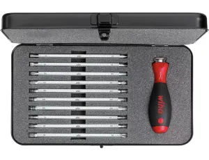 Wiha - wkrętak z trzonami wymiennymi zestaw SYSTEM 6 mieszany 11-cz.  w metalowej kasecie - 00623