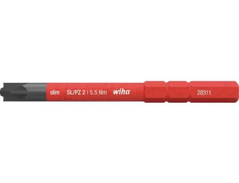 Wiha - bit slimBit electric PlusMinus/Pozidriv  SL/PZ2 x 75 mm - 34590
