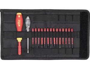Wiha - zestaw wkrętaków slimVario®, slimBit mieszany, 16-cz. w torbie  - 36068
