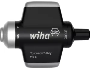 Wiha - wkrętak dynamometryczny z rękojeścią w kształcie klucza TorqueFix® Key z ustawionym na stałe momentem dokręcania  2,0 Nm, 4 mm - 38557