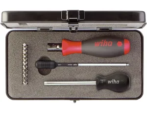 Wiha - wkrętak dynamometryczny TorgueVario-S electric w zestawie zestaw mieszany 13-cz. z mechanizmem regulacji w kasecie  0,8- 5,0 Nm - 26893