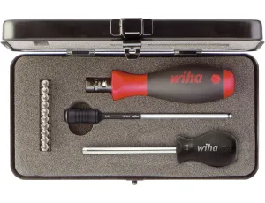 Wiha - wkrętak dynamometryczny TorgueVario-S electric w zestawie TORX®, TORX PLUS® 13-cz. z regulowanym momentem dokręcania w kasecie  0,8-5,0 Nm - 34614