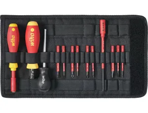 Wiha - wkrętak dynamometryczny zestaw TorqueVario®-S electric zestaw mieszany 13-cz. z regulowanym momentem dokręcania w torbie  0,8-5,0 Nm - 40674