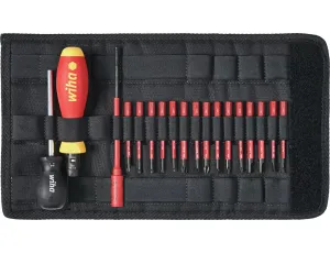 Wiha - wkrętak dynamometryczny zestaw TorqueVario®-S electric zestaw mieszany 18-cz. z regulowanym momentem dokręcania w torbie  0,8-5,0 Nm - 36791