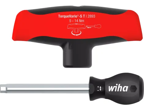 Wiha - wkrętak dynamometryczny z rękojeścią T TorqueVario®-S Tplus z regulowanym momentem dokręcania  5-14 Nm, 6 mm - 29233