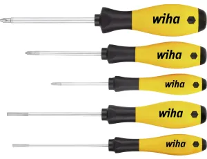 Wiha - zestaw wkrętaków SoftFinish płaski, Phillips 5-cz.  - 27252