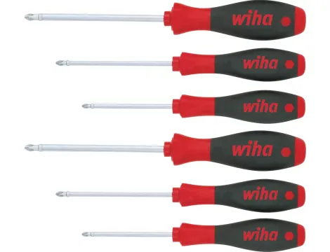 Wiha - zestaw wkrętaków SoftFinish Phillips, Pozidriv 6-cz.  - 26146