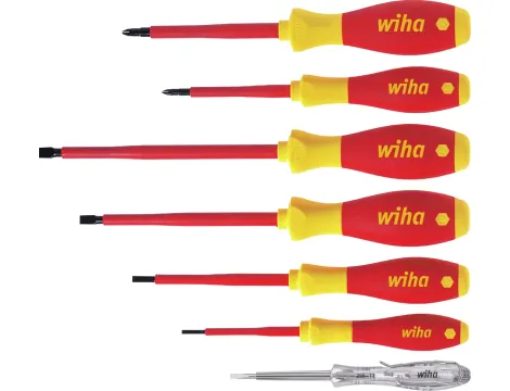 Wiha - zestaw wkrętaków SoftFinish electric płaski, Phillips 7-cz.  - 00834