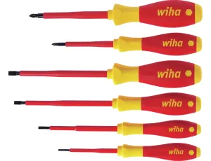 Wiha - zestaw wkrętaków SoftFinish electric płaski, Pozidriv 6-cz.  - 25477