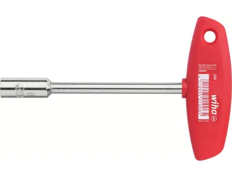 Wiha - klucz trzpieniowy z rękojeścią T czworokąt zewnętrzny niklowany na wysoki płysk  10 mm x 125 mm - 01007