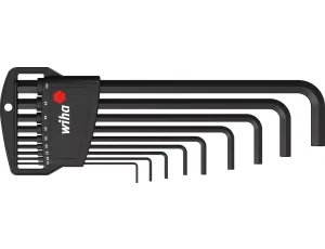 Wiha - zestaw kluczy trzpieniowych w uchwycie Classic sześciokątny czerniony chemicznie 9-cz.  - 06386