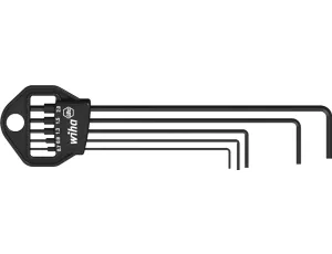 Wiha - zestaw kluczy trzpieniowych w uchwycie Classic sześciokątny czerniony chemicznie 5-cz.  - 06382