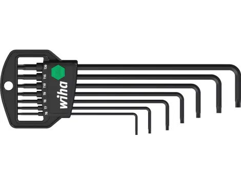 Wiha - zestaw kluczy trzpieniowych w uchwycie Classic TORX® MagicSpring® czerniony chemicznie 7-cz.  - 10381