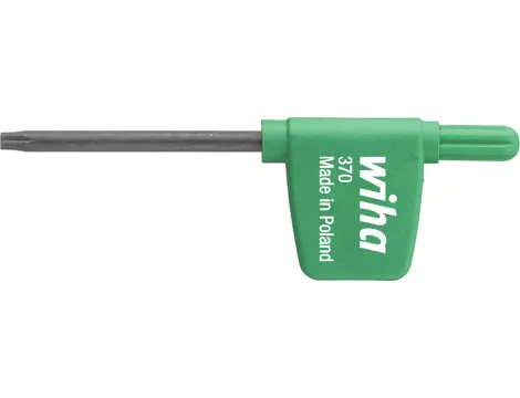 Wiha - klucz trzpieniowy z rękojeścią w kształcie chorągiewki TORX® czerniony chemicznie  T15 x 45 mm - 03730