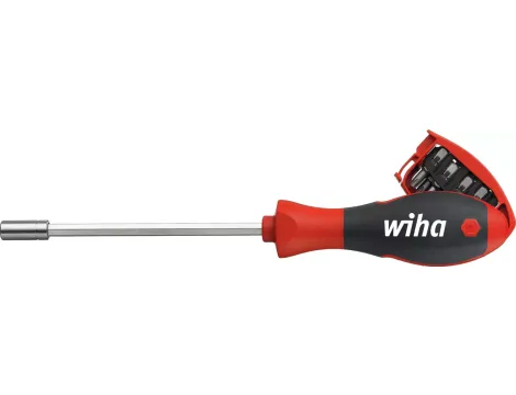 Wiha - magnetyczny wkrętak z magazynkiem bitów TORX® z 8 bitami, 1/4"  - 32902
