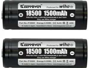 Wiha - zestaw akumulatorów 18500 Li-Ion 2 szt. w skrzynce - 41914