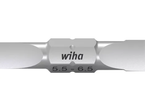 Wiha - zestaw podwójnych bitów 10szt - płaski 5,5mm, płaski 2: 6,5mm, Długość bitu: 30mm  - 43859