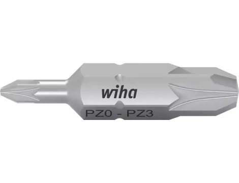 Wiha - zestaw podwójnych bitów 10szt - Pozidriv/Pozidriv, Pozidriv: PZ0, PZ 2: PZ3, Długość bitu: 30mm  - 43862