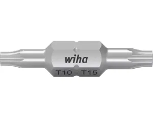 Wiha - zestaw podwójnych bitów 10szt - TORX®: T10, TORX 2: T15, Długość bitu: 30mm  - 43867