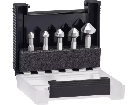 Wiha - Bitowy pogłębiacz stożkowy zestaw 1/4" 5-cz.  - 28027