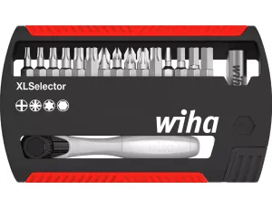 Wiha - zestaw bitów XLSelector mieszany z grzechotką na bity forma C 6,3  17-cz.  - 36951