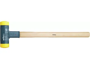 Wiha - młotek z miękkim obuchem bezodrzutowy z trzonem z drewna hikory  40 mm - 02095