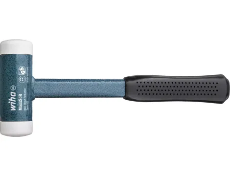 Wiha - młotek z miękkim obuchem bezodrzutowy, bardzo twardy z trzonem stalowym  40 mm - 39019