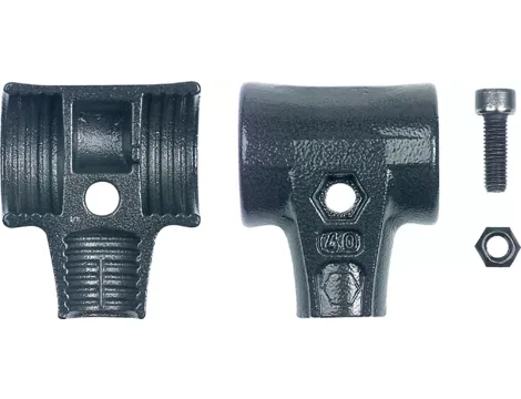 Wiha - obudowa młotka zestaw ze śrubą i nakrętką zabezpieczajaca do młotka z miękkim obuchem Safety  50 mm - 26670