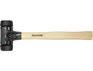 Wiha - młotek z miękkim obuchem Safety średnio miękki/średnio miękki z trzonem z drewna hikory  80 mm - 26439