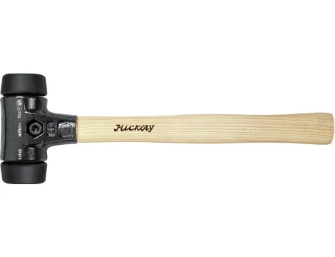 Wiha - młotek z miękkim obuchem Safety średnio miękki/średnio miękki z trzonem z drewna hikory  80 mm - 26439
