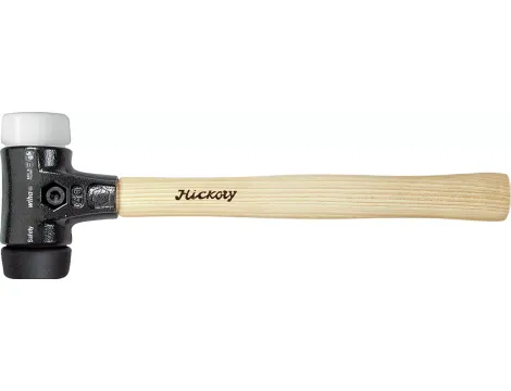 Wiha - młotek z miękkim obuchem Safety średnio miękki/bardzo twardy z trzonem z drewna hikory  60 mm - 26660