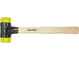 Wiha - młotek z miękkim obuchem Safety średnio twardy/średnio twardy z trzonem z drewna hikory  50 mm - 26642