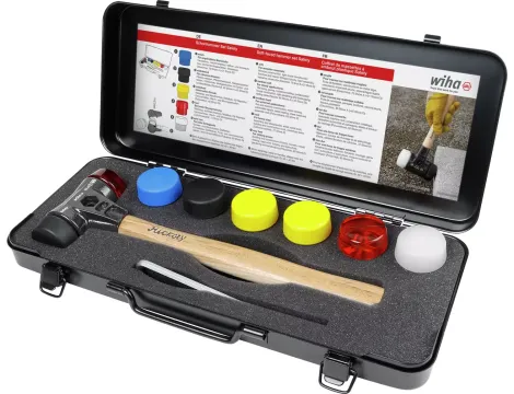 Wiha - młotek z miękkim obuchem zestaw Safety 8-cz.  - 44008